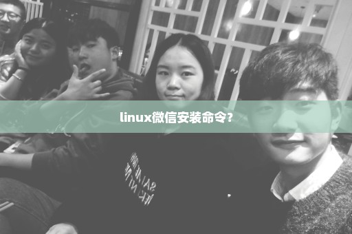 linux微信安装命令？