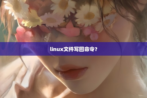 linux文件写回命令？