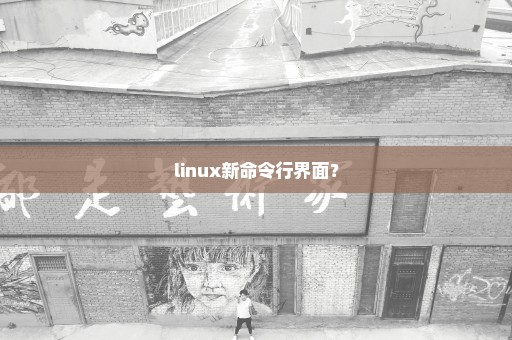 linux新命令行界面？