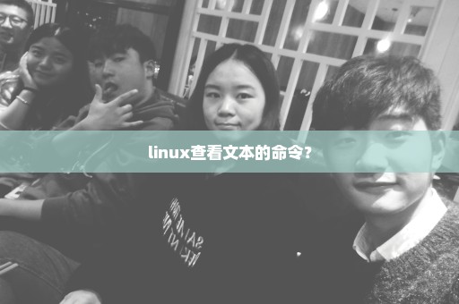 linux查看文本的命令？