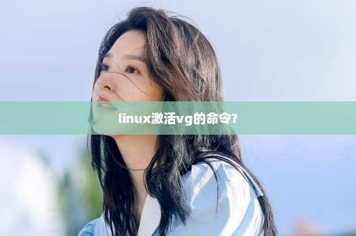 linux激活vg的命令？