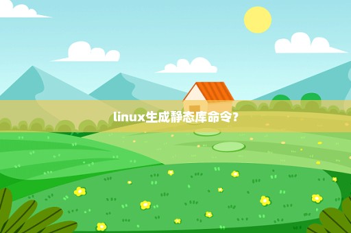 linux生成静态库命令？