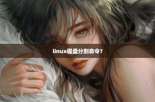 linux磁盘分割命令？