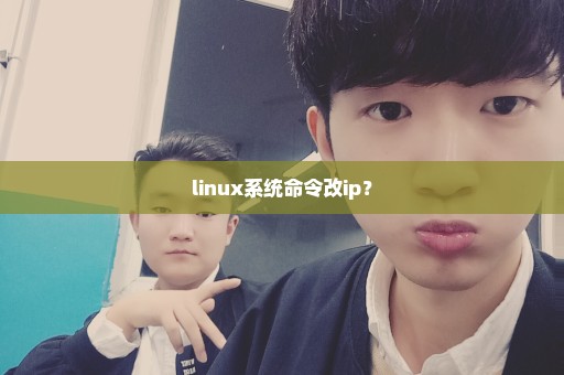 linux系统命令改ip？