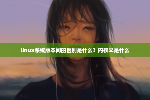 linux系统版本间的区别是什么？内核又是什么