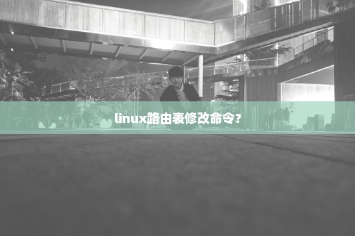 linux路由表修改命令？