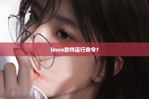 linux软件运行命令？