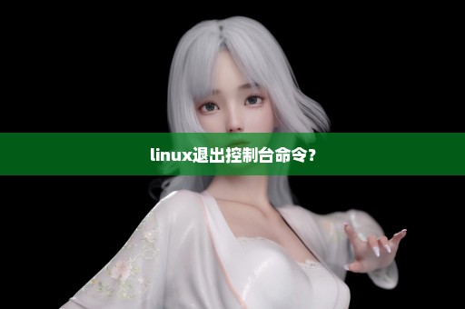 linux退出控制台命令？