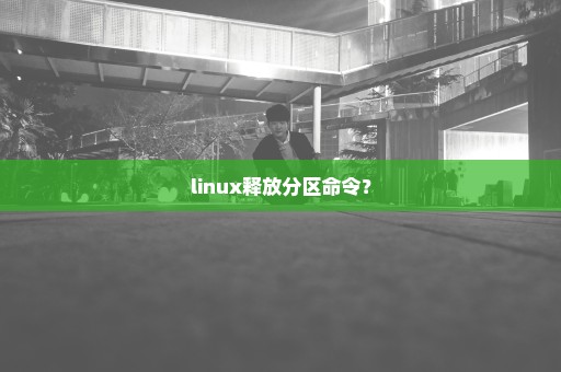 linux释放分区命令？