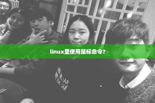 linux里使用鼠标命令？