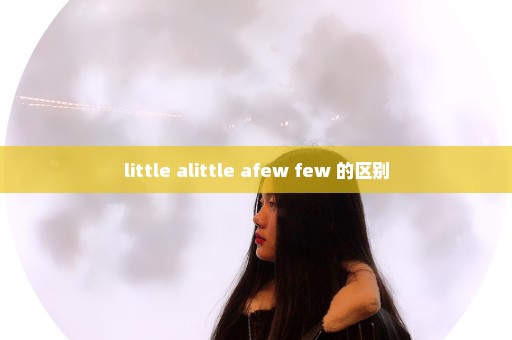 little alittle afew few 的区别