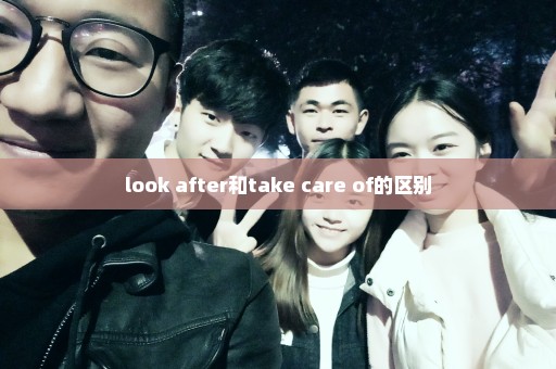 look after和take care of的区别