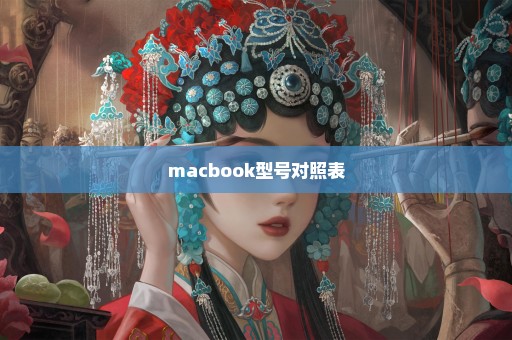 macbook型号对照表