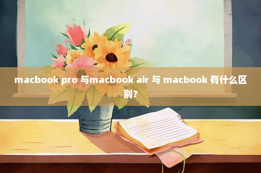 macbook pro 与macbook air 与 macbook 有什么区别？