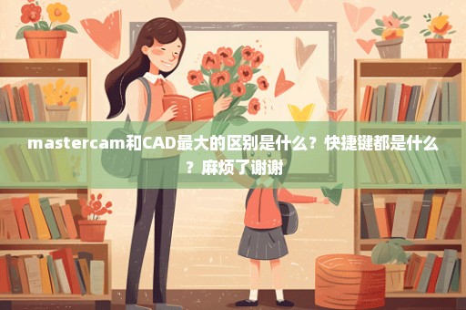 mastercam和CAD最大的区别是什么？快捷键都是什么？麻烦了谢谢