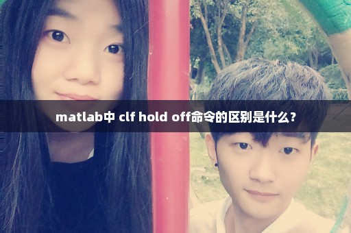 matlab中 clf hold off命令的区别是什么？