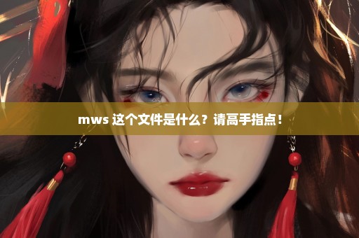 mws 这个文件是什么？请高手指点！