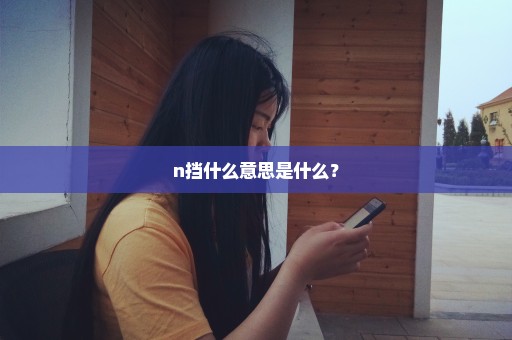 n挡什么意思是什么？