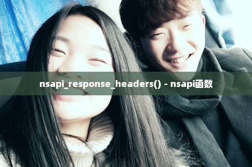 nsapi_response_headers() - nsapi函数