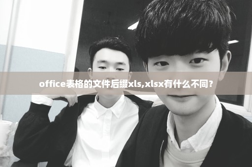 office表格的文件后缀xls,xlsx有什么不同？