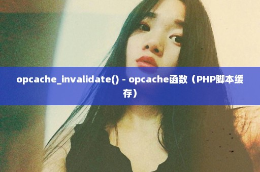 opcache_invalidate() - opcache函数（PHP脚本缓存）