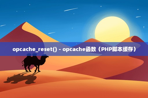 opcache_reset() - opcache函数（PHP脚本缓存）