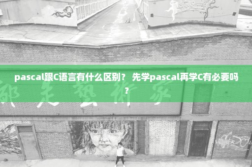 pascal跟C语言有什么区别？ 先学pascal再学C有必要吗？