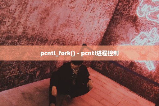 pcntl_fork() - pcntl进程控制