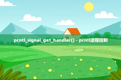 pcntl_signal_get_handler() - pcntl进程控制