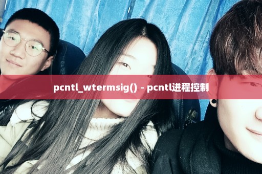 pcntl_wtermsig() - pcntl进程控制