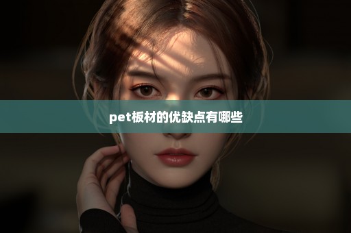 pet板材的优缺点有哪些