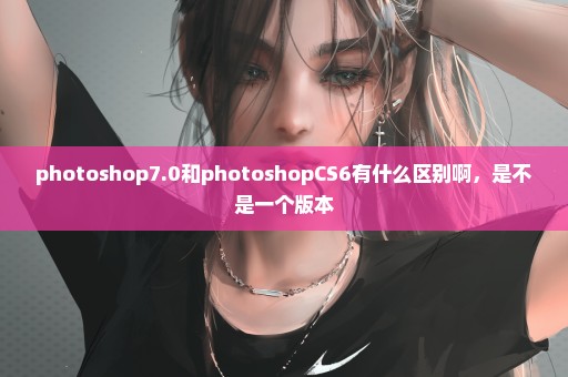 photoshop7.0和photoshopCS6有什么区别啊，是不是一个版本