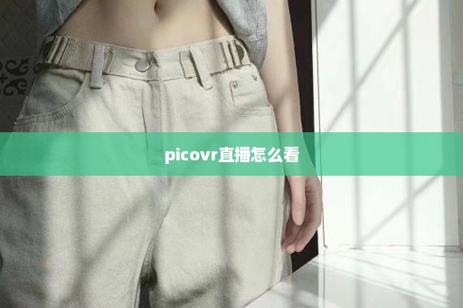 picovr直播怎么看