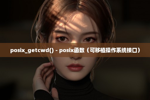 posix_getcwd() - posix函数（可移植操作系统接口）