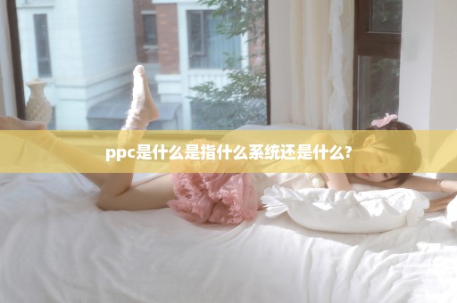 ppc是什么是指什么系统还是什么?