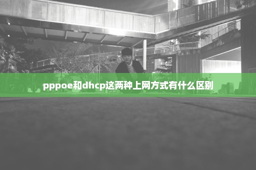 pppoe和dhcp这两种上网方式有什么区别