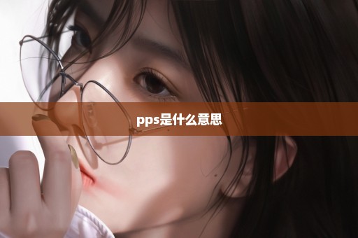 pps是什么意思