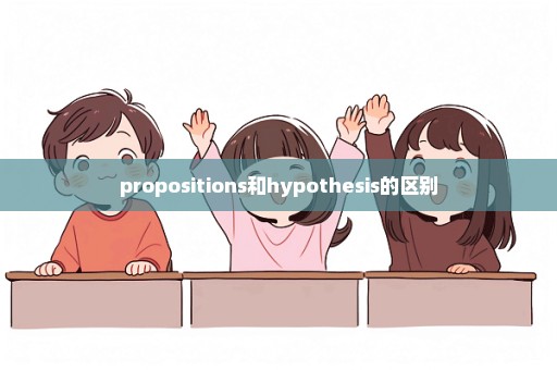 propositions和hypothesis的区别