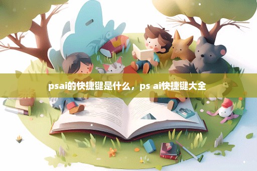 psai的快捷键是什么，ps ai快捷键大全 