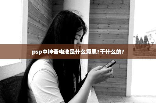 psp中神奇电池是什么意思?干什么的?