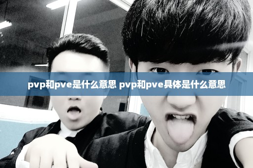 pvp和pve是什么意思 pvp和pve具体是什么意思