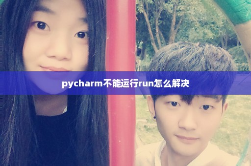 pycharm不能运行run怎么解决