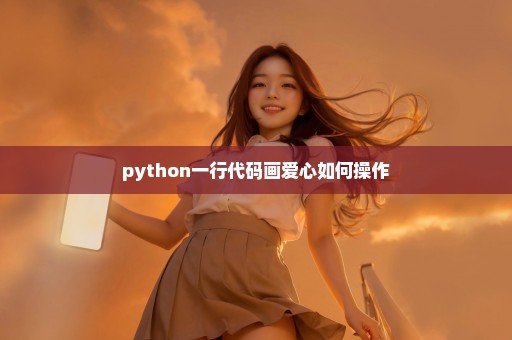 python一行代码画爱心如何操作