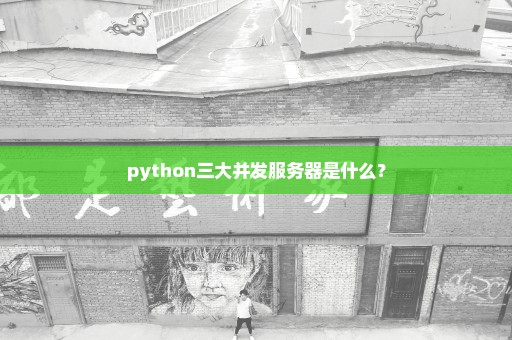 python三大并发服务器是什么？