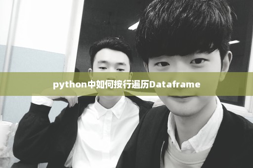 python中如何按行遍历Dataframe