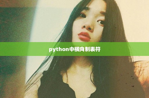 python中横向制表符