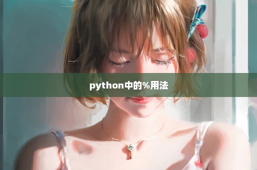 python中的%用法