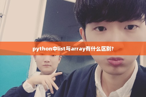 python中list与array有什么区别?