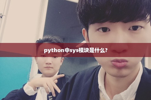 python中sys模块是什么?