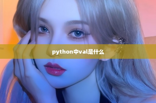 python中val是什么